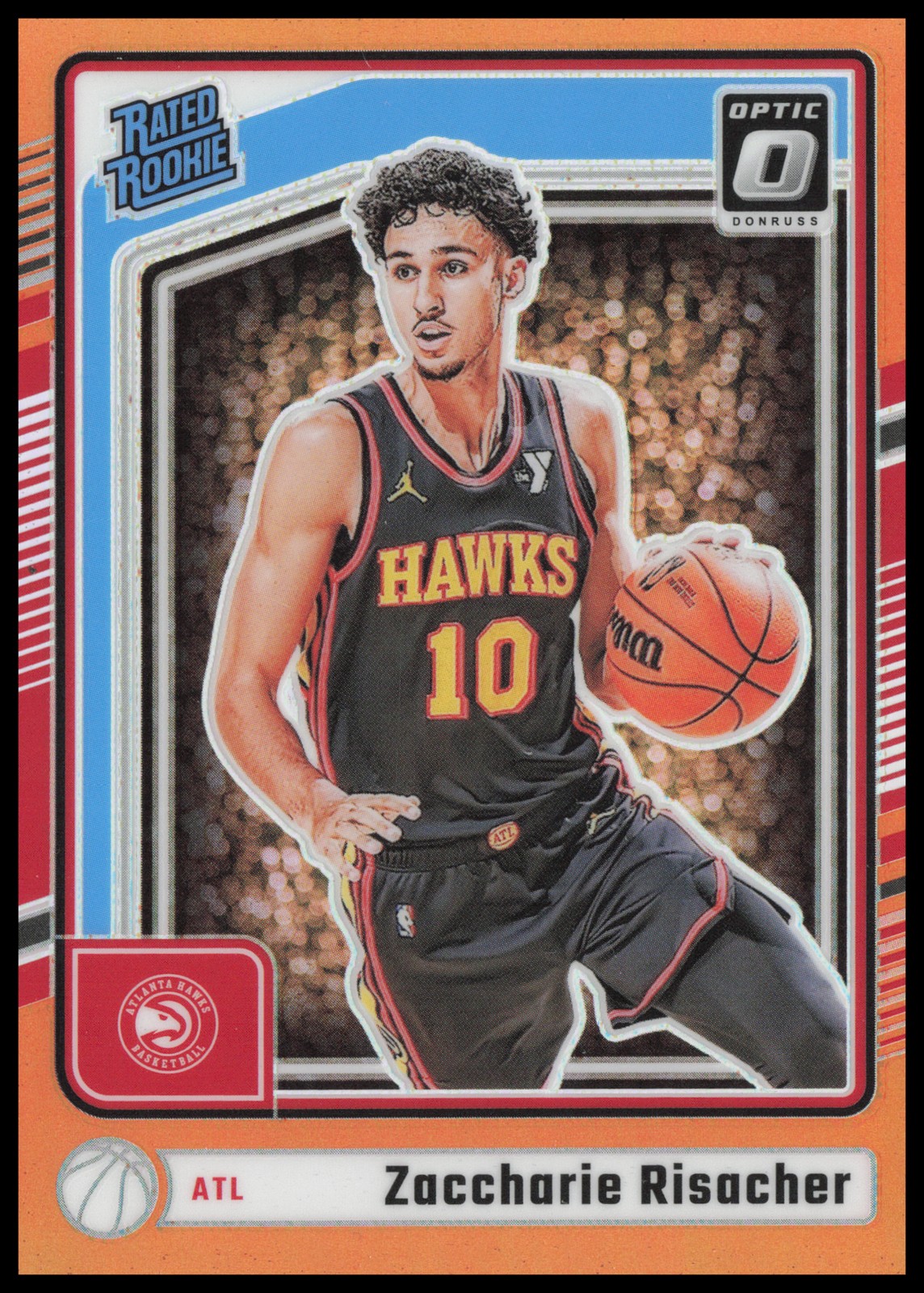 Zaccharie Risacher 2024-25 Donruss Optic Orange #268 /175