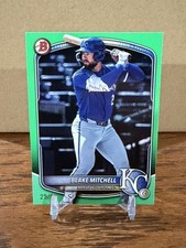 2025 MLB Bowman Draft Blake Mitchell GREEN PARALLEL Rookie Card 25/99. rookie card picture