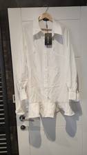 Pretty Little Thing - White Mini Shirt Dress