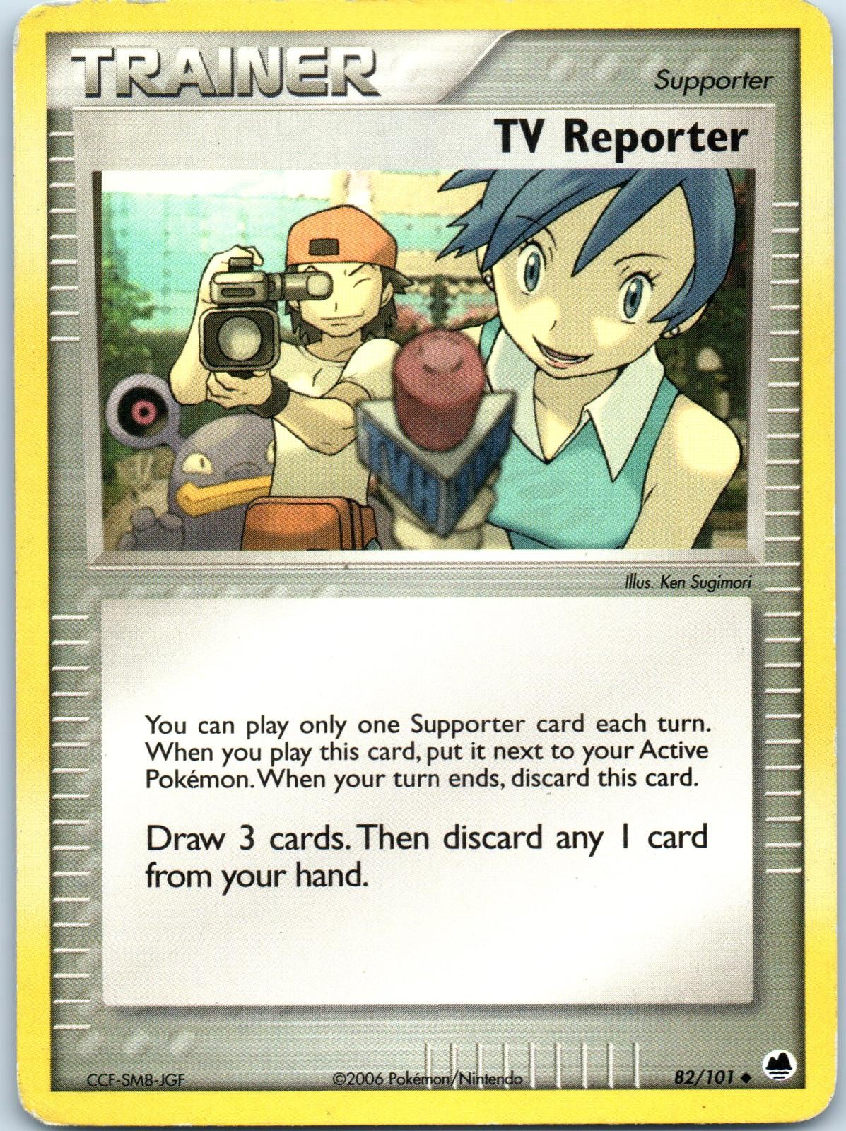 POKEMON TCG TV REPORTER 82/101 UNCOMMON DRAGON FRONTIERS POKEMON LP