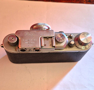 Leica IIIa Vintage Silver Rangefinder Camera w/ Summar 5cm f/2 Lens & Case