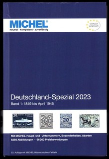 2023 Michel Deutschland Spezial Band 1 1849 1945 Germany Stamp Catalog 53rd Ed