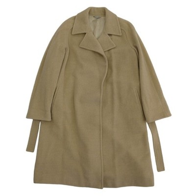 IBLUES Lana Virgin Wool Gown Coat Beige 36 Used LIFE-0