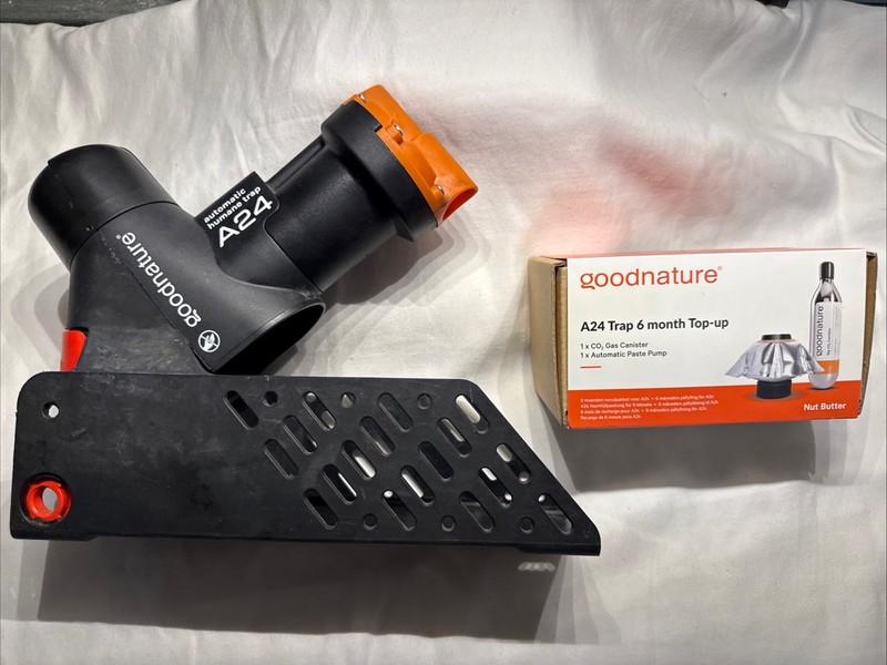 Goodnature A24 Humane Automatic Rodent Trap With 6 Month Top Up Kit USED