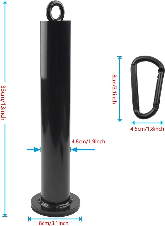 Pasador de carga de peso LFJ con mosquetón ajuste placa de peso olímpica de 1 pulgada y 2 pulgadas Foto 2 de 4