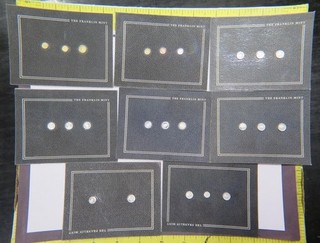 FRANKLIN MINT COINS OF THE UNITED STATES MINIATURE COLLECTION W/SILVER LOT B