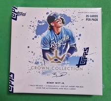2022 TOPPS X BOBBY WITT JR. CROWN COLLECTION BASEBALL - FACTORY SEALED BOX