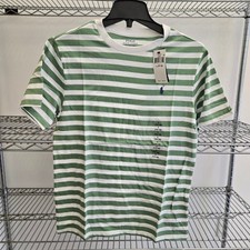 Polo Ralph Lauren Short sleeve T-shirts Green Stripe Size L 14-16 Boys FREESHIP