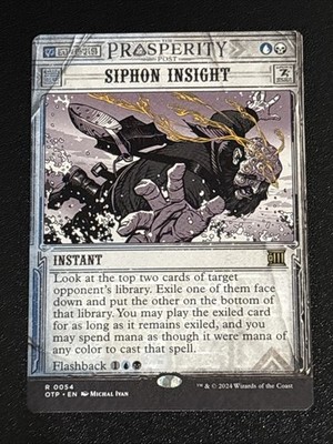 MTG Outlaws of Thunder Junction: Breaking News Siphon Insight 0054 NM Rare