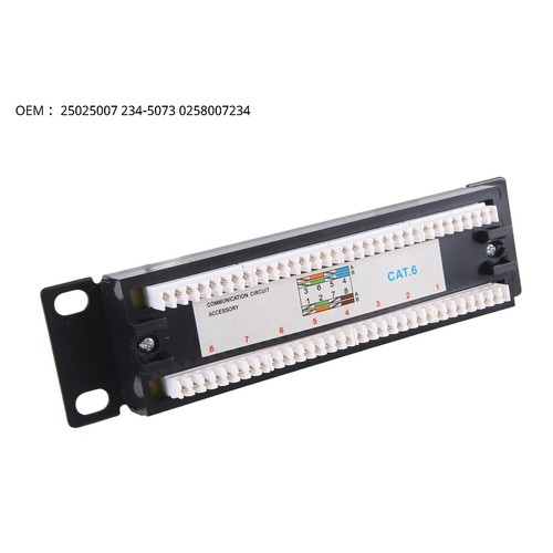 CAT6 8 Ports Patch Panel Rack 6.89 Inch 1U Rack Mount with RJ45 Socket for3843 - Picture 6 of 6