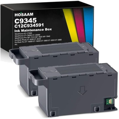 High-Quality C9345 Ink Maintenance Box for Workforce & Ecotank Printers - 2 Pack