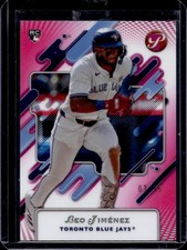 2025 Topps Pristine Leo Jimenez RC Pink Refractor Rookie #/15 Blue Jays