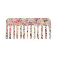 1 Pc Vintage Portable Wide Tooth Comb Colorful
