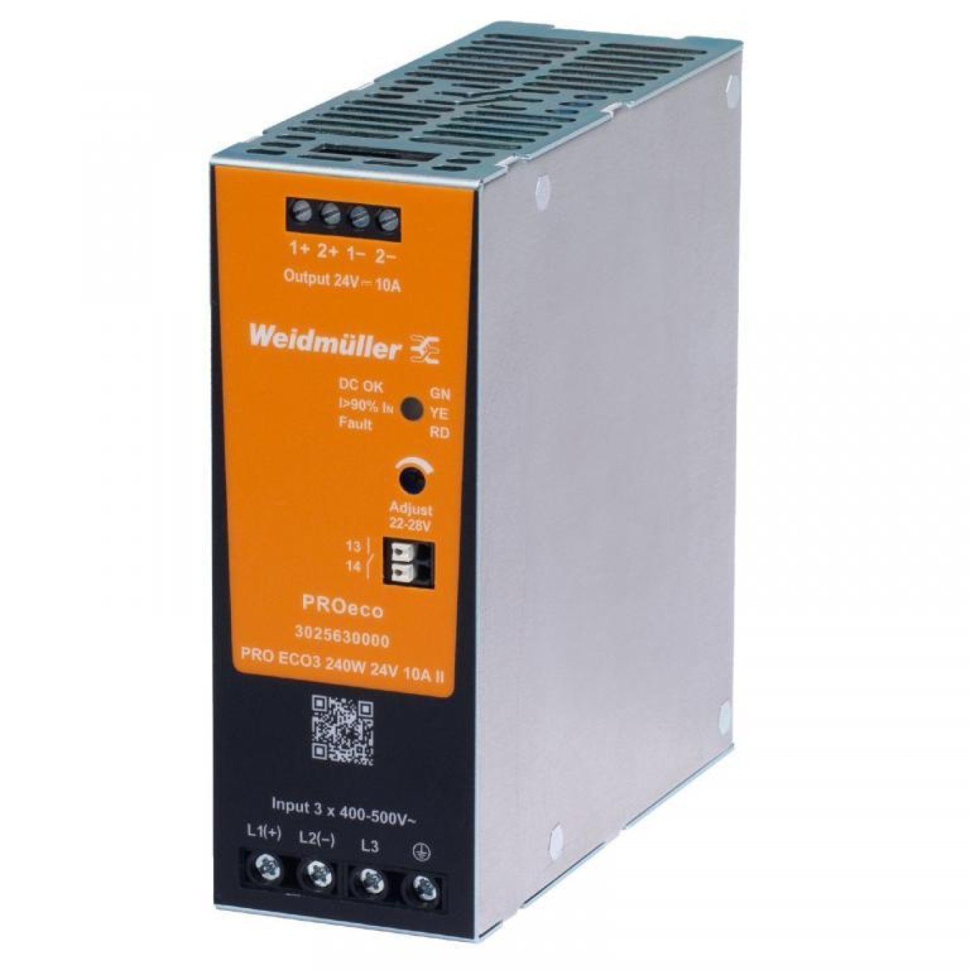 Three Phase Switching Power Supply 400-500V AC/ 24V DC 3025630000