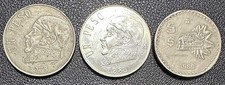 Three (3) Mexico✨1978 1981 Un 1 Peso✨1980 5 Peso✨- ERROR & Possible Mint State🔥