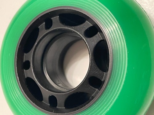 8-Pack Inline Skate Wheels Outdoor Indoor Roller Blade 64mm Green - Picture 4 of 6