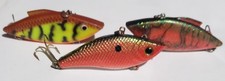 Lot Of 3 Lipless Crankbait Shad Lures 2× Bill Lewis And 1 Tourney Special Rattle
