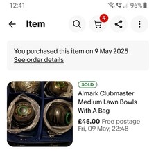 Almark Clubmaster Medium Lawn Bowls with a Bag