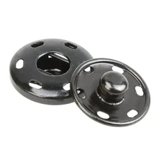 10-Pack 3/4" 19mm Gunmetal Sew-On Snaps Press Buttons for Clothing Crafts