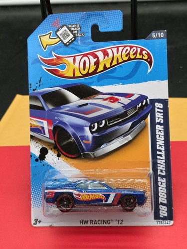 Hot Wheels HW Racing '08 Dodge Challenger SRT8 blau weiß Interieur 175/247 2012 - Bild 1 von 2