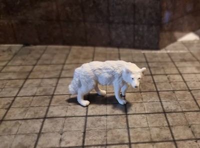 1 of/von 5 toys used as Winter Wolf for D&D or Pathfinder