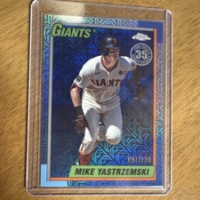Topps Chrome 2022 35th Anniversary Mojo Mike Yastrzemski Giants /150