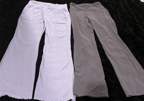 PURPLE FLARE PANTS ATHLETA GIRL, LOT OF 2 SIZE 8-10 & SIZE 12