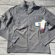 VUORI Sunday Element Track Jacket MENS SIZE large NWT Charcoal Heather