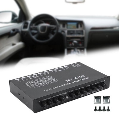 7 Band EQ Equalizer DSP Chip Einstellbare CD AUX Eingänge Crossover