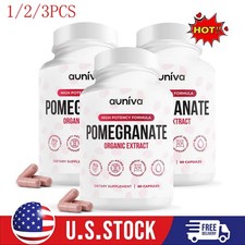 1/2/3X Auniva Pomegranate Extract Capsules High Potency Antioxidant Supplement  
