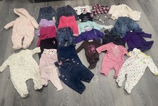 Carter's Baby Gap Old Navy Infant Girls Clothing Lot Of Size Newborn 0-3 Months