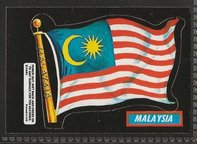 A&BC-FLAGS (CUT-OUTS) 1971-#42- MALAYSIA