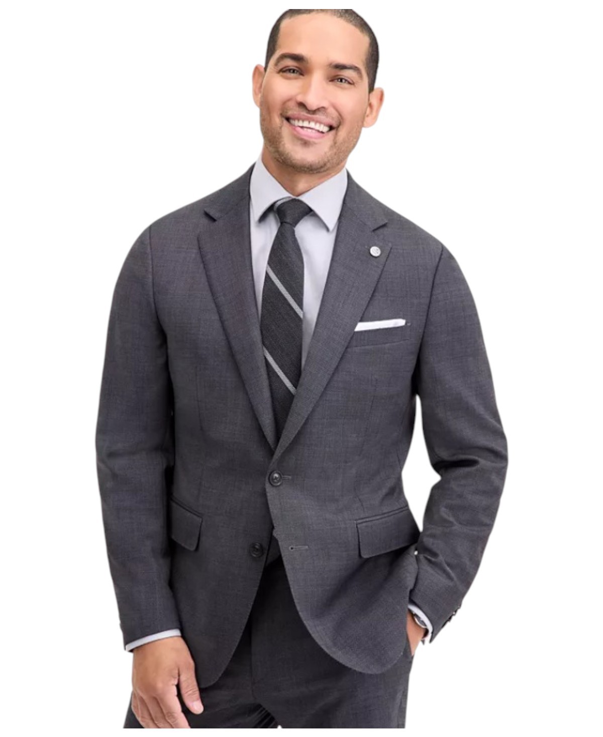 Ted Baker Mens Modern fit Suit Jacket Blazer 40 R Charcoal Grey Solid Stretch 20790₽