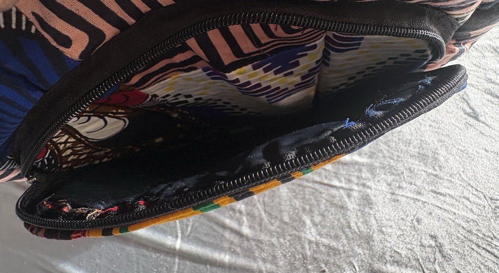 Handmade Patchwork African Print Fabric Shoulder … - image 3