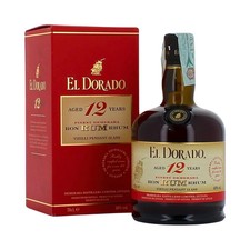 Rum El Dorado 12 Anni cl 70 Originale Guyana Demerara Distillers Botti exBourbon