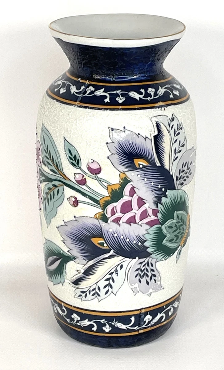 陶瓷多色老式原版古董日本花瓶| eBay