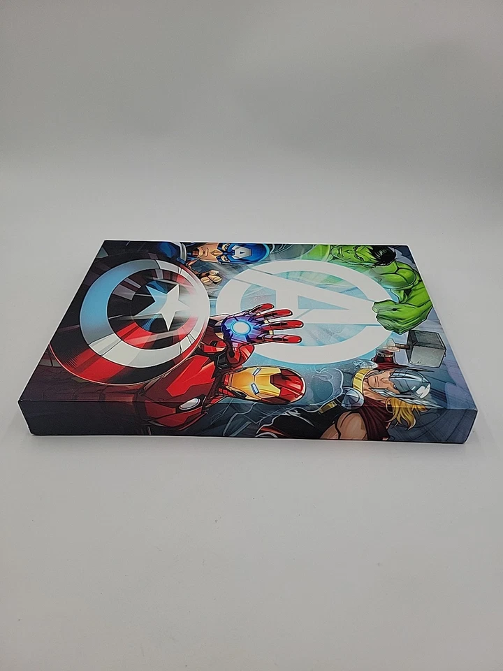 Arte de pared póster en lienzo de Marvel Avengers (13,5 x 10) Iron Man, Hulk, Thor, Cap Ame Foto 3 de 4