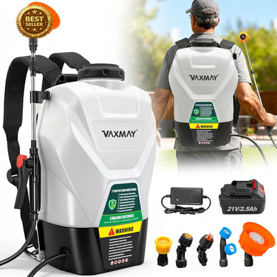 Backpack Sprayer 4.2 Gallon Battery Powered, 100 PSI Electric Garden Sprayer Wor