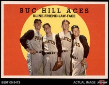 1959 Topps #428 Ron Kline Buc Hill Aces Pirates 8 - NM/MT
