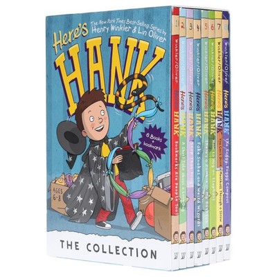 Here's Hank Series By Henry Winkler & Lin Oliver 8 Books Box Set - Ages 6-8 - PB