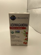 Organics, Ashwagandha, 60 Vegan Tablets 600 mg per Tablet 