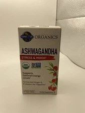 Organics, Ashwagandha, 60 Vegan Tablets (600 mg per Tablet)