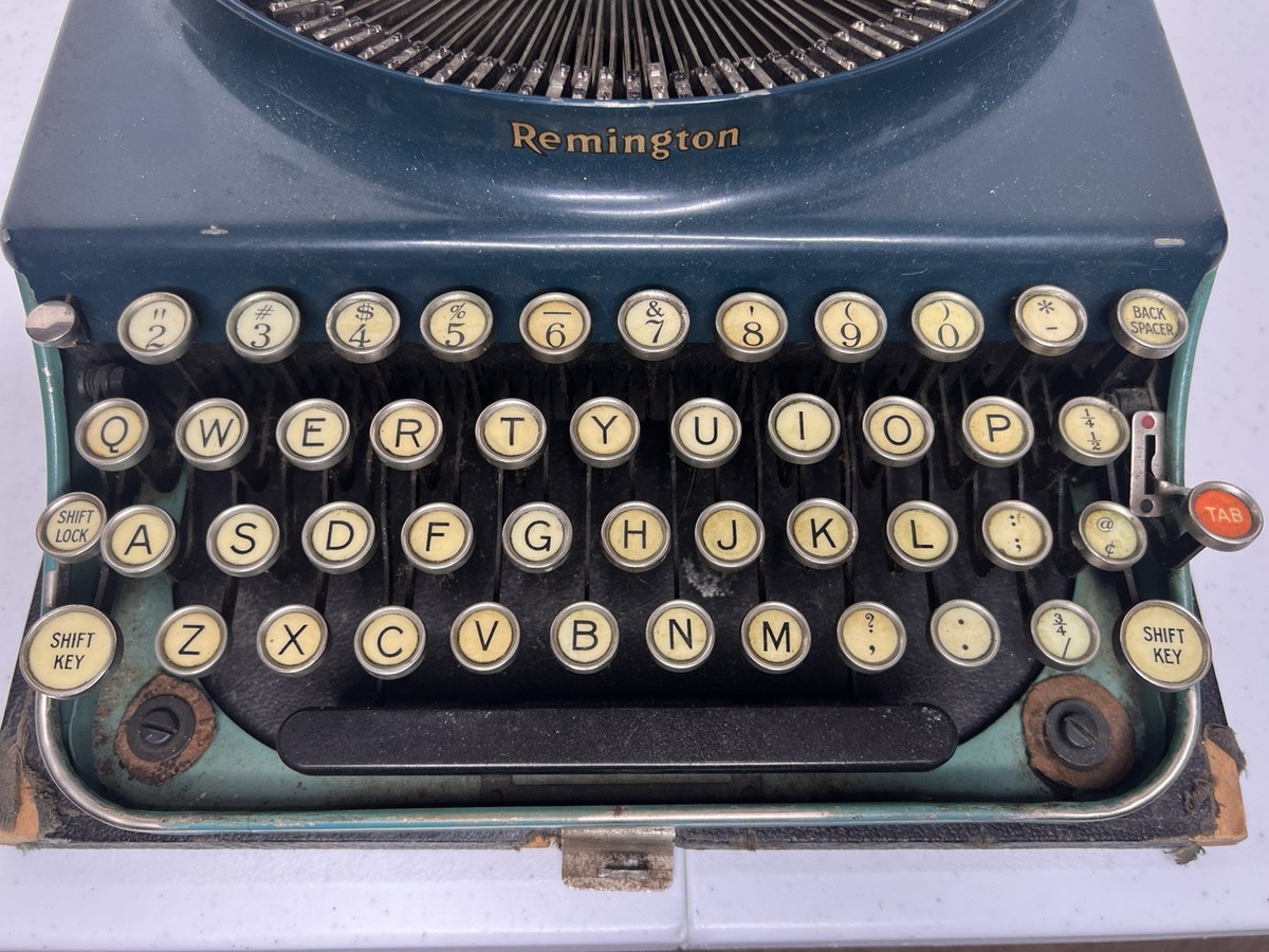 1930 Remington Portable Typewriter Model 3 ~ Working ~ 2 Tone