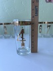 MCM 60s By the Numbers Dorothy Thorpe Highball Glasses 22 Karat Gold Detail READ — photo 5