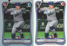 Kazuma Okamoto 2026 Bowman #28 Rookie Red Chrome SP + Base Rookie