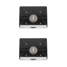 Wall Mounted Paper Tissue Dispenser for Bathroom Black Plastic