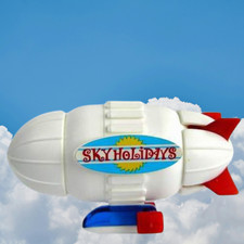 Ü-Eier Einzelfigur MIT BPZ - "Luftschiffe" - 1999 - Blimp