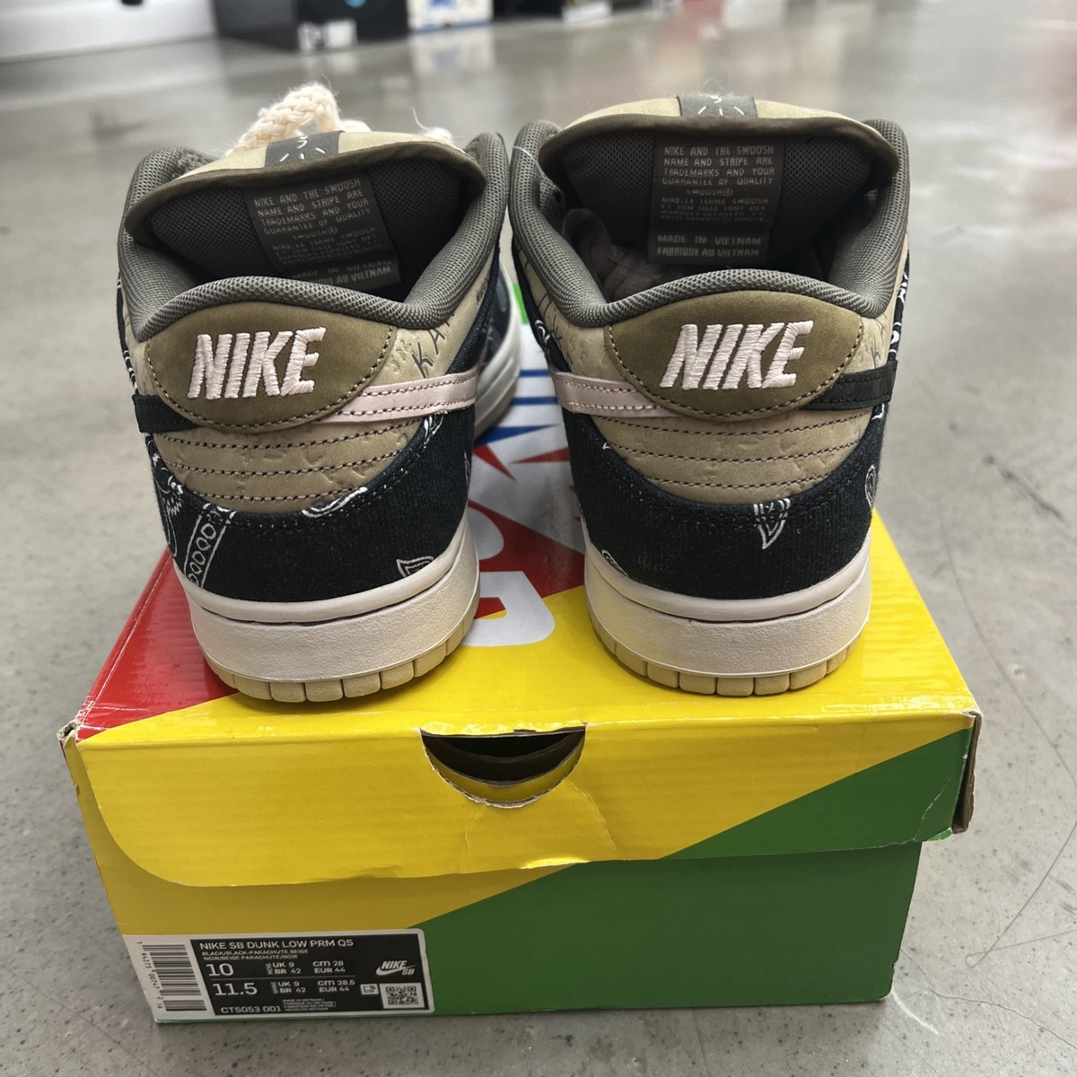 Size 10.5 - Nike Dunk Low Premium QS SB x Travis Scott