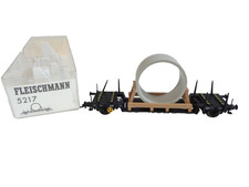 Fleischmann H0 5217 Tiefladewagen mit Ladung in OVP HS541