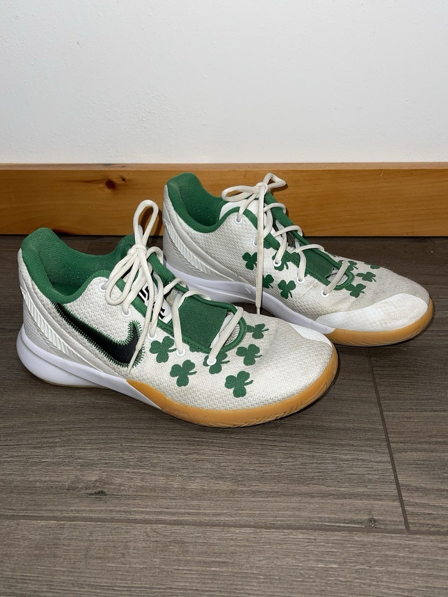 Nike Kyrie Flytrap 2 White Green Celtics B-Ball Shoes AO4436-100